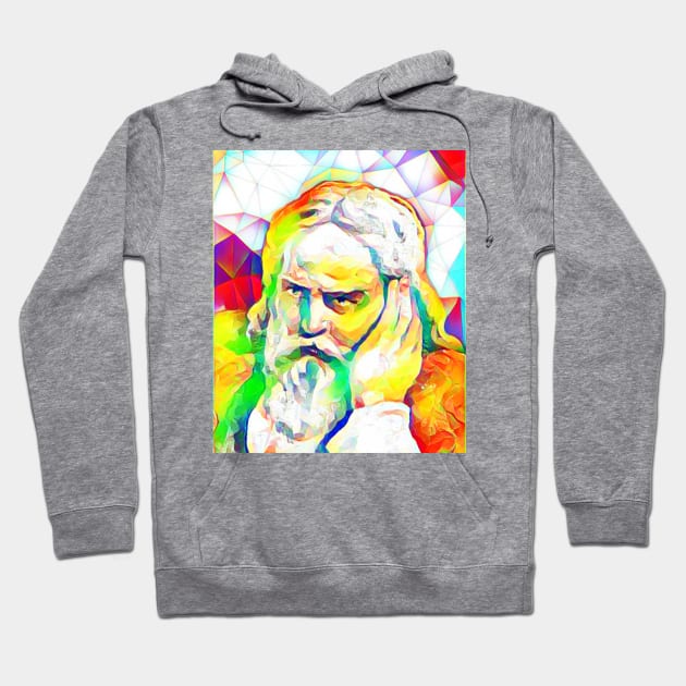 Snorri Sturluson Colourful Portrait | Snorri Sturluson Artwork 11 Hoodie by JustLit